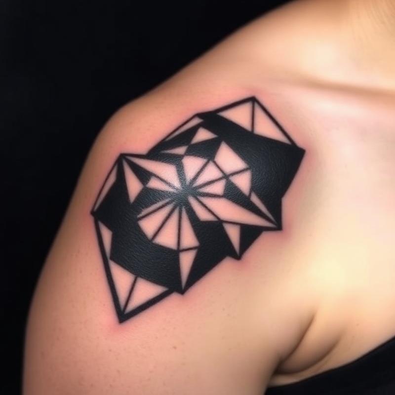 Tattoo completed using Merger Ink Deep Black — example 2