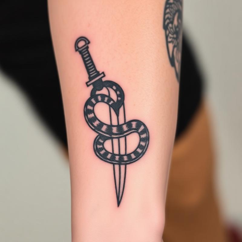 Tattoo completed using Merger Ink Deep Black — example 5