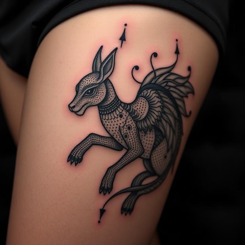 Tattoo completed using Merger Ink Deep Black — example 6